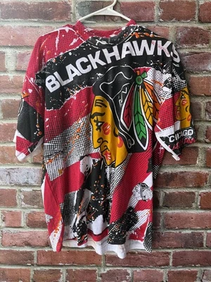 Vintage Chicago Blackhawks all over print single stitch XL - Image 1 of 4