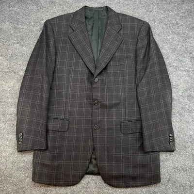 Blazer Belvest Para Hombre 40R Cachemira China Ventana Cuadros Foto 1 de 4