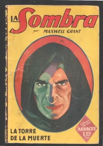 La Sombra-The Shadow-Spanish Language Pulp 1941-George Rozen-1st Shadow's face - Picture 1 of 2