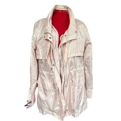 Chaqueta exterior Banana Republic ligera rosa XL hasta la cadera sin capucha cintura reunida Foto 1 de 4