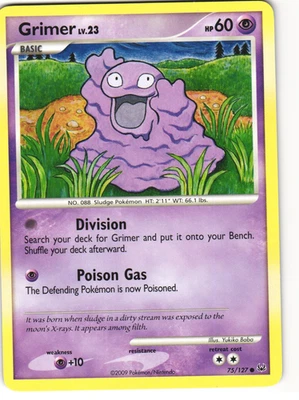 Grimer Common Pokemon TCG Platinum 75/127  - Image 1 of 3