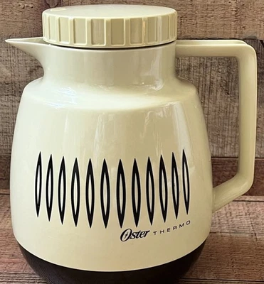 Jarra de té de café Oster Thermo vintage aislada de 2 cuartos jarra retro excelente Foto 1 de 4