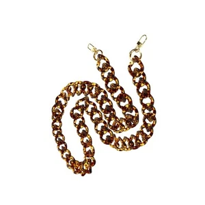 Gioiello da Telefono Catena Maglia Chunky 120 cm Marrone Screziato - Zdjęcie 1 z 6