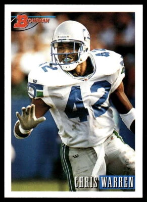 1993 Bowman #307 Chris Warren Seattle Seahawks Football Card - Image 1 of 2