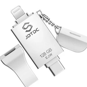 Clé USB 128 Go pour iPhone/iPad - Compatible /USB-C Android PC Mac - Afbeelding 1 van 6