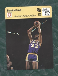 1978 Sportscaster basketball card Kareem Jabbar Los Angeles Lakers Lausenne NM+ - Picture 1 of 2