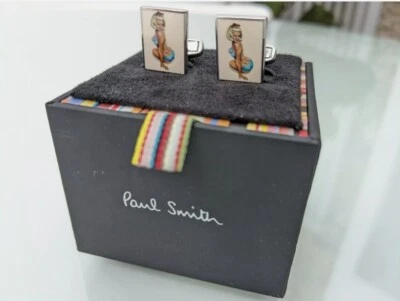 ⚡VINTAGE⚡ PAUL SMITH Naked Lady Cufflinks *NEW W/TAGS* EXTREMELY RARE - Image 1 of 4