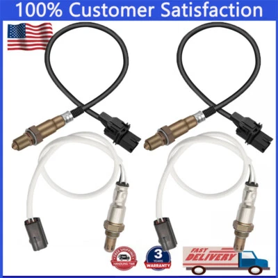 Set of 4 Oxygen Sensors Upper+Lower Fit For Infiniti FX35 M35 3.5L V6 2007 2008 - Image 1 of 4