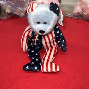 TY 1999 SPANGLE the BEAR BEANIE BABY - MINT with MINT TAGS - Picture 1 of 4