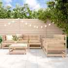 Patio Furniture Set 6 Piece Outdoor Lounge Set With Cushions Solid Wood Vidaxl