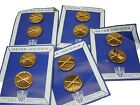 Lot Of 5 Vietnam Modern Us Army Artillery Enlisted Collar Discs Pins Card Meyer