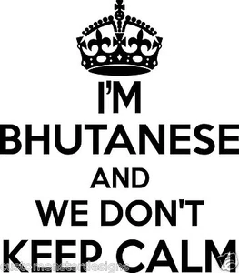 Bhutanese Wall Sticker.. 20 inches Tall We Don't Keep Calm Vinyl Wall Art Decor - Picture 1 of 2
