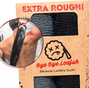 Extra Rough Exfoliating Washcloth - Extreme Body & Back Scrubber for Shower, Ext - Picture 1 of 9