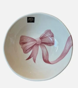 ¡Adorable! Tazón de cerámica hecho en Italia ARCO ROSA por CERAMICA CUORE - NUEVO - Imagen 1 de 5