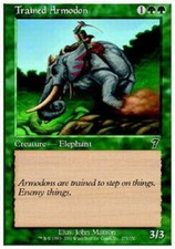 4x Trained Armodon MTG 7th Edition NM Magic Regular