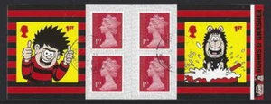 GREAT BRITAIN 2021 DENNIS AND GNASHER SELF ADHESIVE BOOKLET FINE USED - Picture 1 of 1