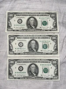1990 Series 100 Dollar Bill Federal Reserve Note, Misaligned Cuts. 1per Purchase - Picture 1 of 8