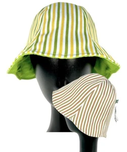 NWT San Diego Hat Company 6-Paneled Striped Retro Cotton Bucket Hat Womens Small - Picture 1 of 11
