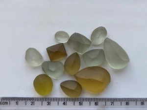 Facet Grade Clean Natural Citrine & Green Amethyst Preformed Gemstones 19 Grams - Picture 1 of 4