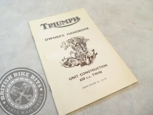 OWNER’S HANDBOOK – TRIUMPH UNIT CONSTRUCTION 1963 6T/TR6/T120 - 99-0884 - Picture 1 of 1