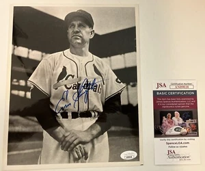 Enos Slaughter Autographed B & W 8x10 Photo Cardinals JSA Certified Authentic - Picture 1 of 3