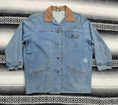 Chaqueta vaquera de colección Hunt Club para hombre L azul abrigo para tareas BIEN USADA occidental Foto 1 de 4