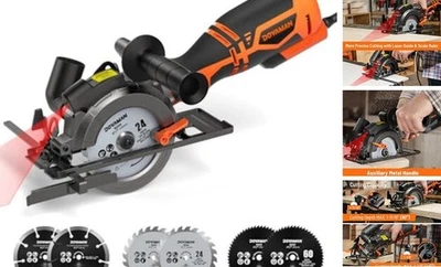  Circular Saw, 5.8A 4-1/2" Circular Saw w/Laser, Metal Auxiliary A-orange - Image 1 of 4
