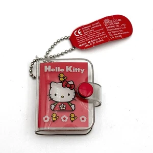 Sanrio Hello Kitty Mini Address Book Keychain 1998 Vintage PVC New w/ Tag *READ - Picture 1 of 6