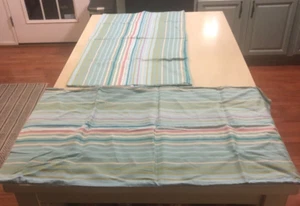2 Sham IKEA Palmlilja Pillowcases (Never Used) Colorful & Striped King Size - Picture 1 of 6