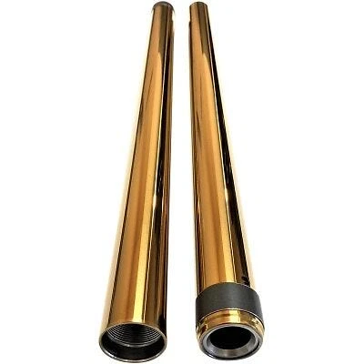 Pro One 105020G Gold 39MM 24.25" Fork Tube Assembly Harley Dyna Sportster 87-07 - Image 1 of 2