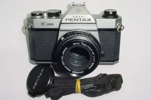 Cámara manual Pentax K1000 35 mm Film SLR + Lente Pentax-M 50/1,7 smc - Excelente - Imagen 1 de 6