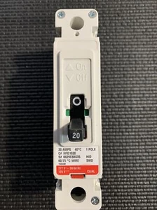 Eaton Cutler Hammer HFD1020 Industrial Circuit Breaker, 1 Pole 20A *CLEAN/Used* - Picture 1 of 5