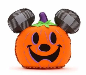 Walt Disney World Mickey Mouse Pumpkin Cushion Halloween Plush Soft - Picture 1 of 2