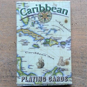 Caribbean Map playing cards - Picture 1 of 9