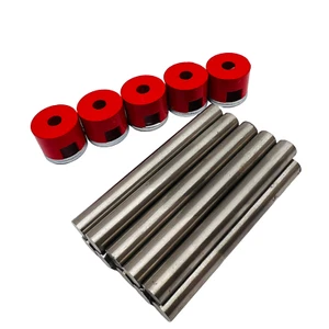 5 Red Button Alnico Magnets 3/4"X1/2" + 10 cylindrical Bar 2.75"X. 300" Magnets - Picture 1 of 1