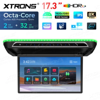 Android Octa Core 17,3" Auto Reisebus Bus Deckenmonitor HDMI Monitor Motorisiert - Bild 1 von 4