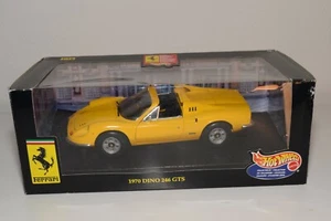A8 1:18 HOTWHEELS FERRARI 246 GTS 246GTS DINO 1970 GIALLO COME NUOVO - Foto 1 di 4