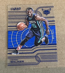 2015-16 Kemba Walker Panini Clear Vision #47 Blue Parallel #’d /149 Hornets