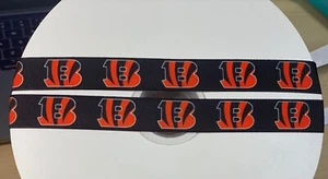 Cincinnati Bengals 7/8" GROSGRAIN RIBBON - SHIP FROM USA - Picture 1 of 1