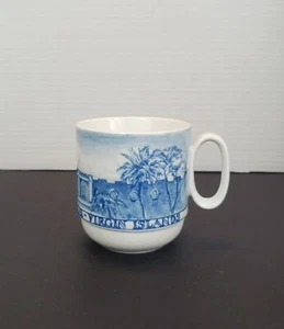 Vintage Rosenthal Germany Porzellan Kaffee Tee Becher Little Switzerland blau weiß - Bild 1 von 9