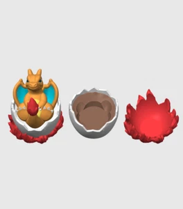 Easter Day Charizard Mega Version Y Chibi Cute Pokemon Figure Gift - Picture 1 of 26