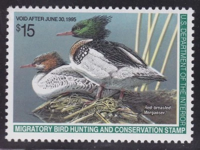 US RW61 $15 Duck Hunting Mint VF OG NH SCV $27.50 - Image 1 of 2