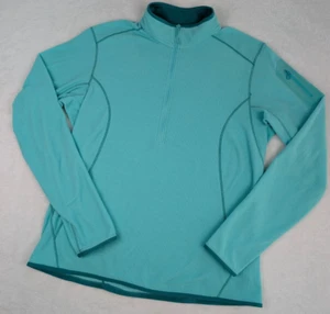 Arcteryx Delta LT Zip Neck Womens Medium Light Green Grid Fleece Pullover - Picture 1 of 11