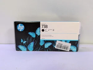 *2027-4-1* Hp 738 300-ml czarny wkład atramentowy Designjet - Zdjęcie 1 z 5