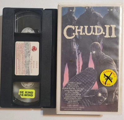 C.H.U.D. II 1988 VHS Horror Movie Chud 2 Vestron Tape  Foto 1 de 3