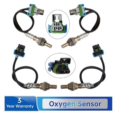 Set Of 4 Up+Down Oxygen O2 Sensor For 2008-2015 Chevrolet Express 1500 2500 3500 - Image 1 of 4