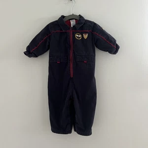 Gymboree Classic Aviator Flight Suit Vintage Airplane Fighter Pilot Boy 6-12M - Picture 1 of 6
