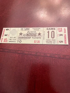 Boleto WHA AVCO Playoff 1976 sin usar Houston Aeros Juego 10 Finales de Playoffs - MT - Imagen 1 de 2