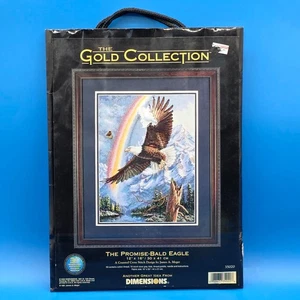 NEW Dimensions Gold Collection THE PROMISE BALD EAGLE Counted Cross Stitch 35020 - Picture 1 of 7