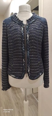 BIBA Blazer Jäckchen Gr. 42 Blau - Bild 1 von 4